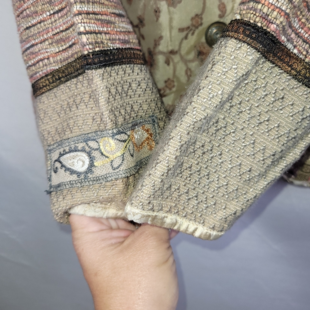 Vtg Flashback Patchwork Multi Blazer Jacket - image 6